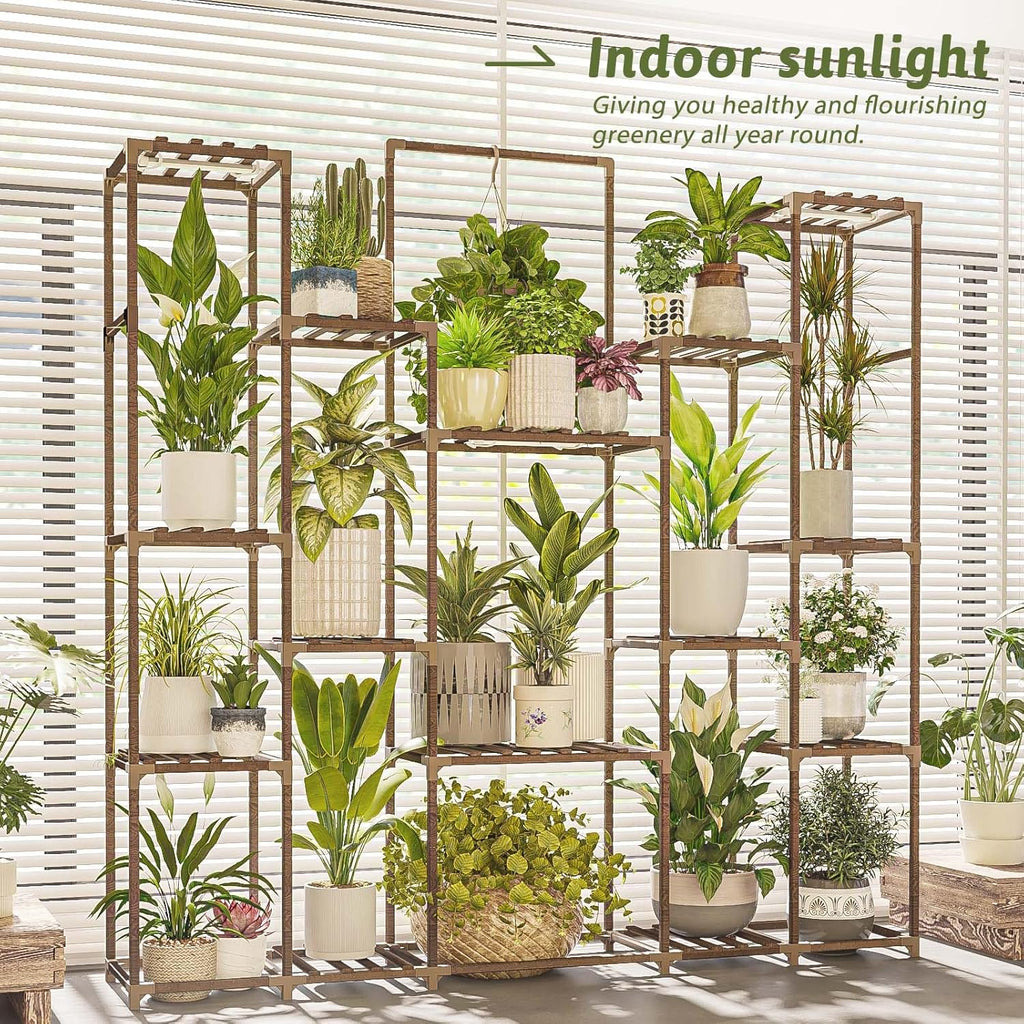 Plant Stand with Grow Lights Large Plant Shelf Indoor Hanging Plants