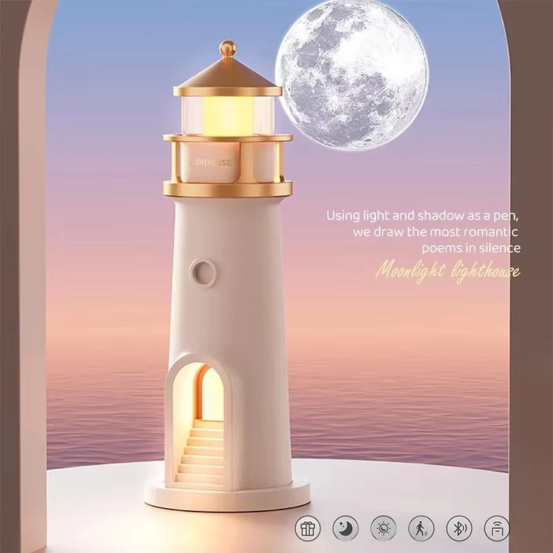 Moon Projection Lighthouse Night Lights 