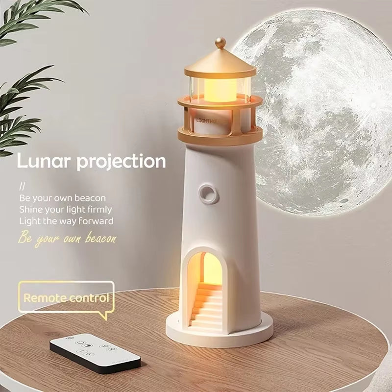 Moon Projection Lighthouse Night Lights 