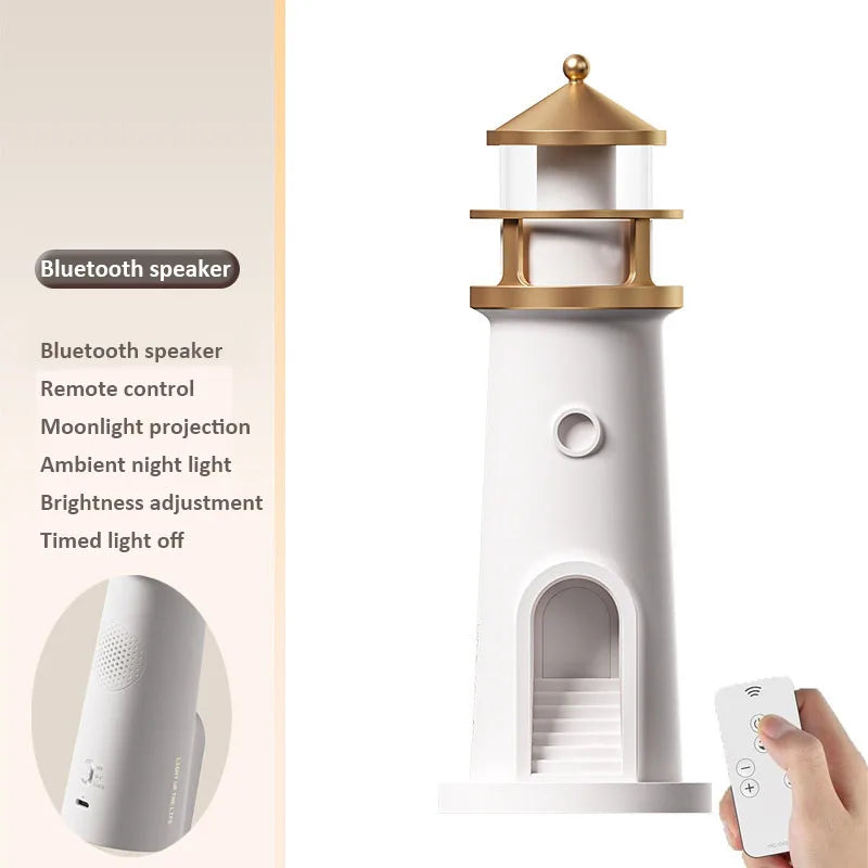 Moon Projection Lighthouse Night Lights 