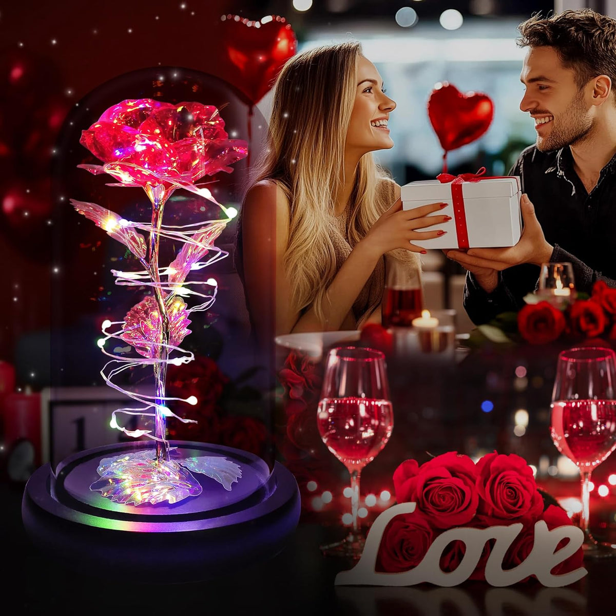 Christmas Rose Gifts for Women,Birthday 