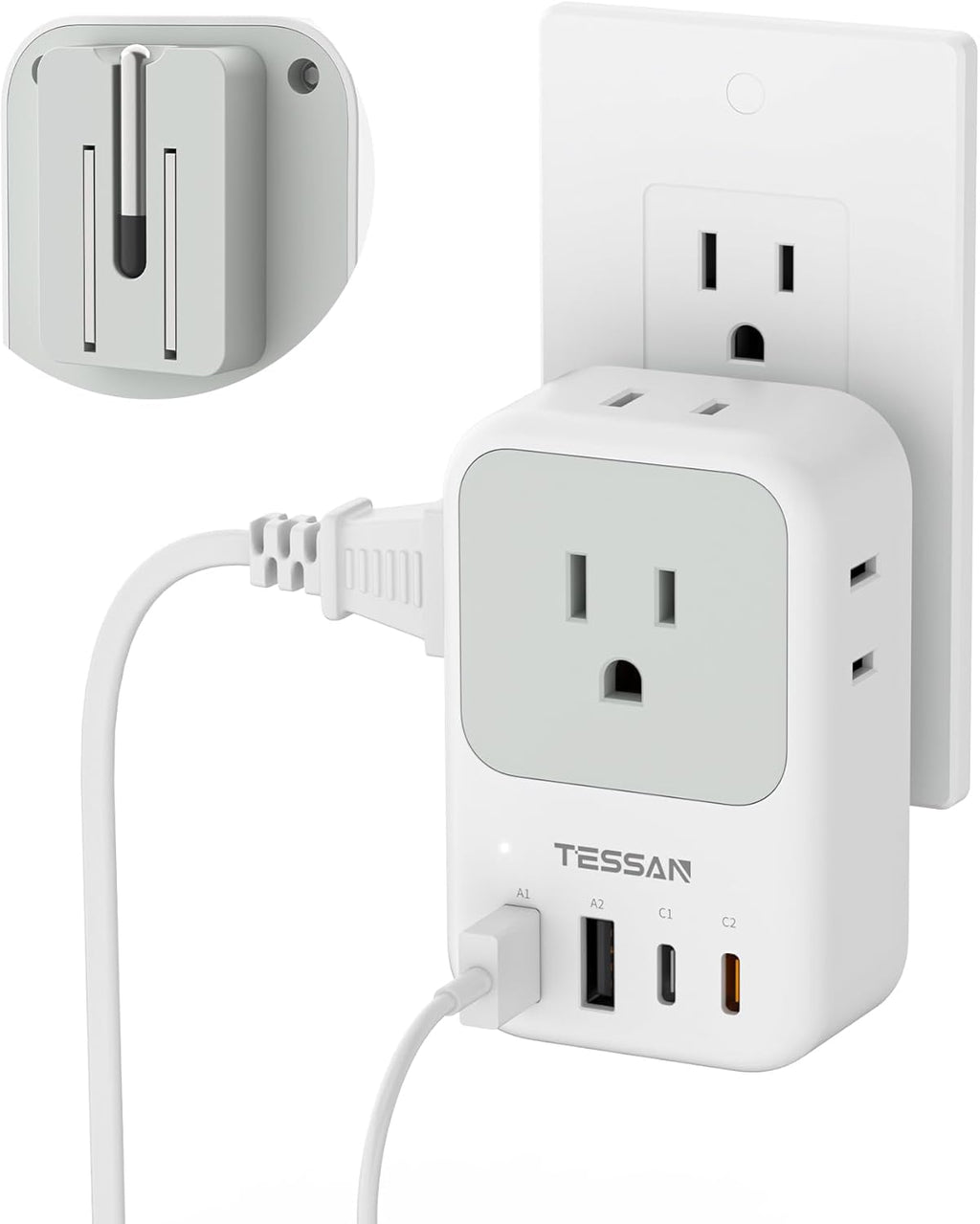USB C Charger Block 20W PD, Fast Charging Adapter with Foldable Plug