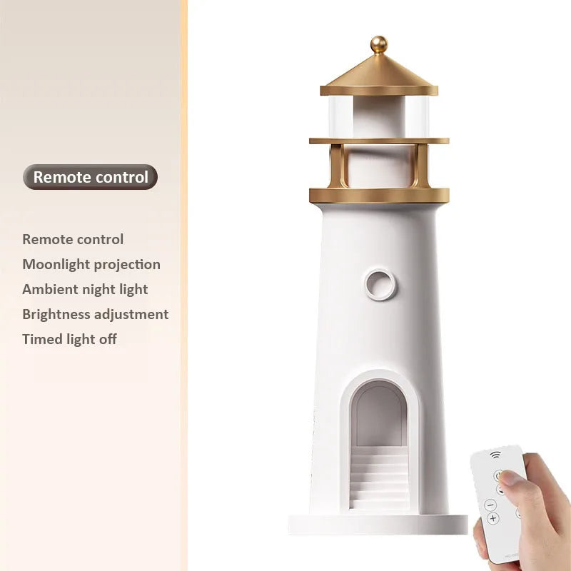 Moon Projection Lighthouse Night Lights 