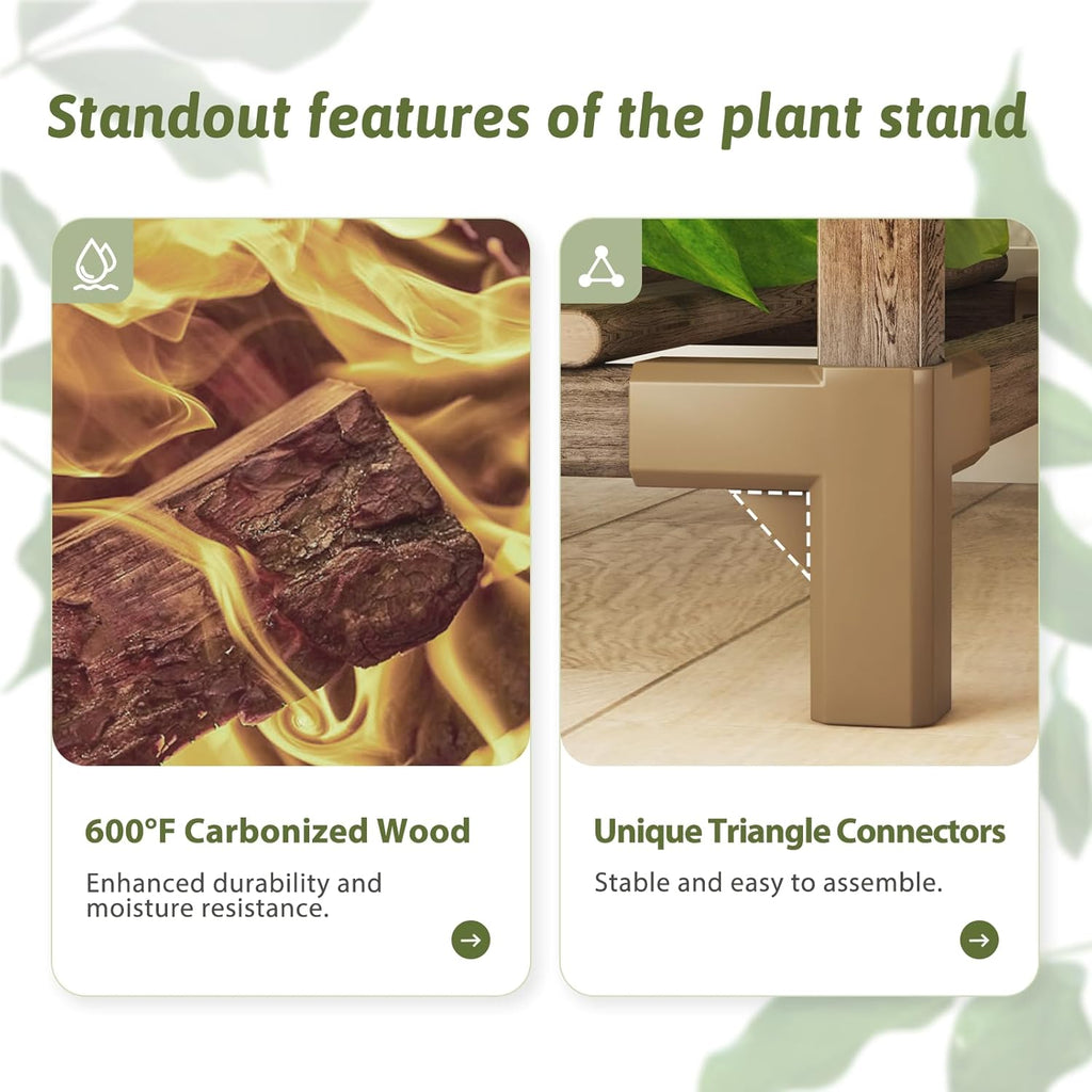Plant Stand with Grow Lights Large Plant Shelf Indoor Hanging Plants