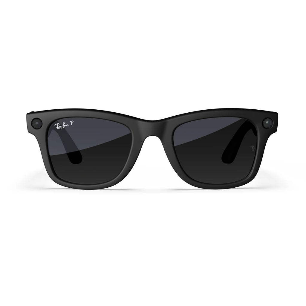Ray-Ban  (Gen 1), Wayfarer, Matte Black, Polarized Gradient Graphite Lenses | Smart AI Glasses