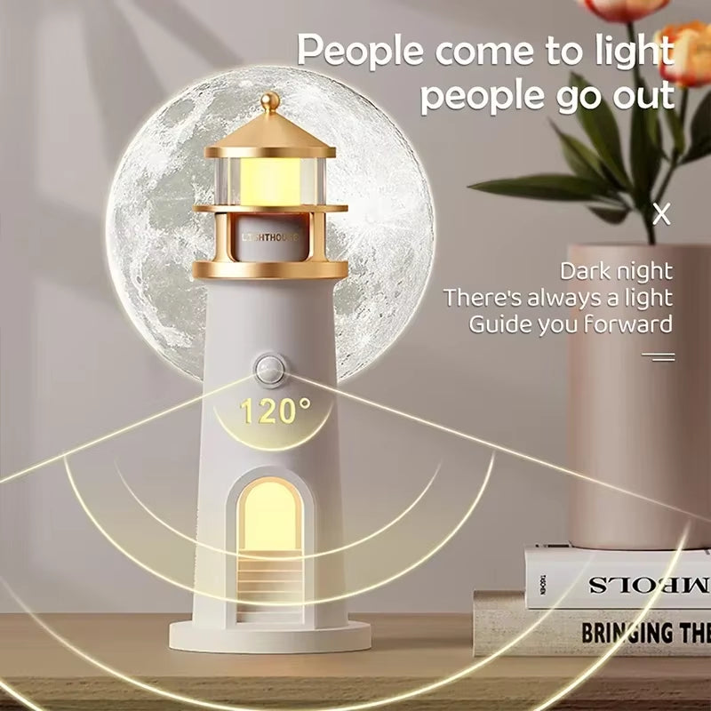Moon Projection Lighthouse Night Lights 