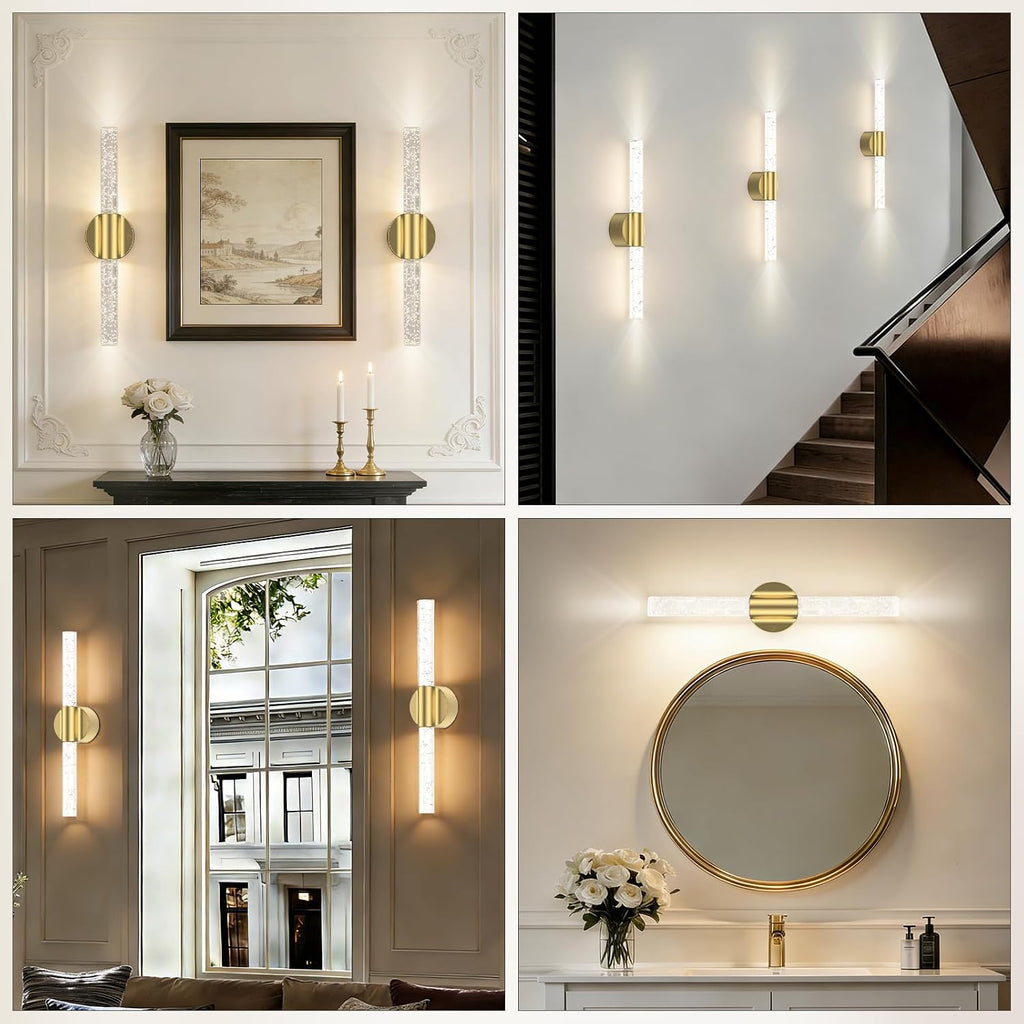 Battery Operated Wall Sconces Set of 2