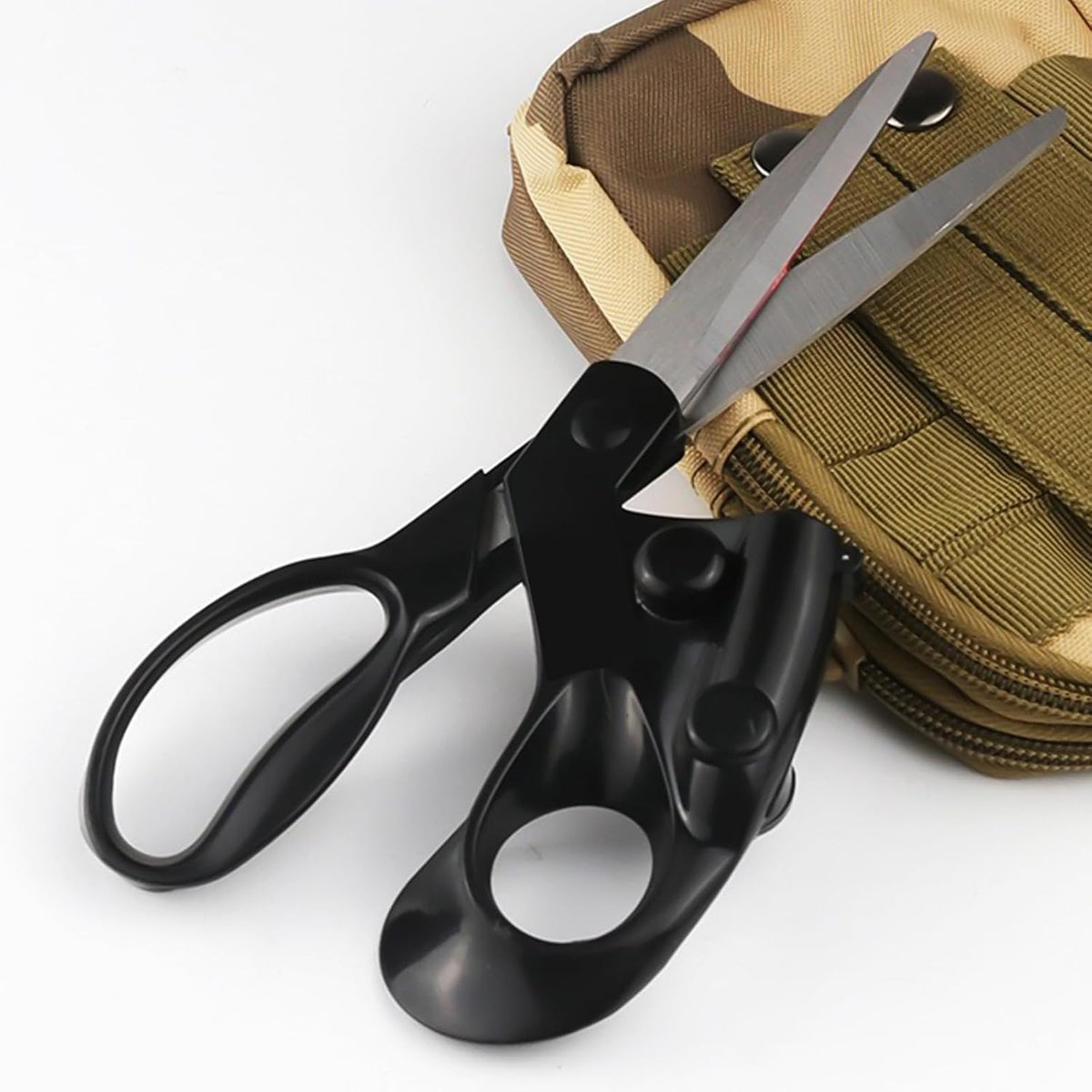 Professional Laser Guided Scissors, Multifunctional Sewing Guided Scissors Cuts Straight Fast Guide Scissor Guid Light Scissor for Fabric, Paper, Crafts with Ergonomic Handle & Magnetic Storage