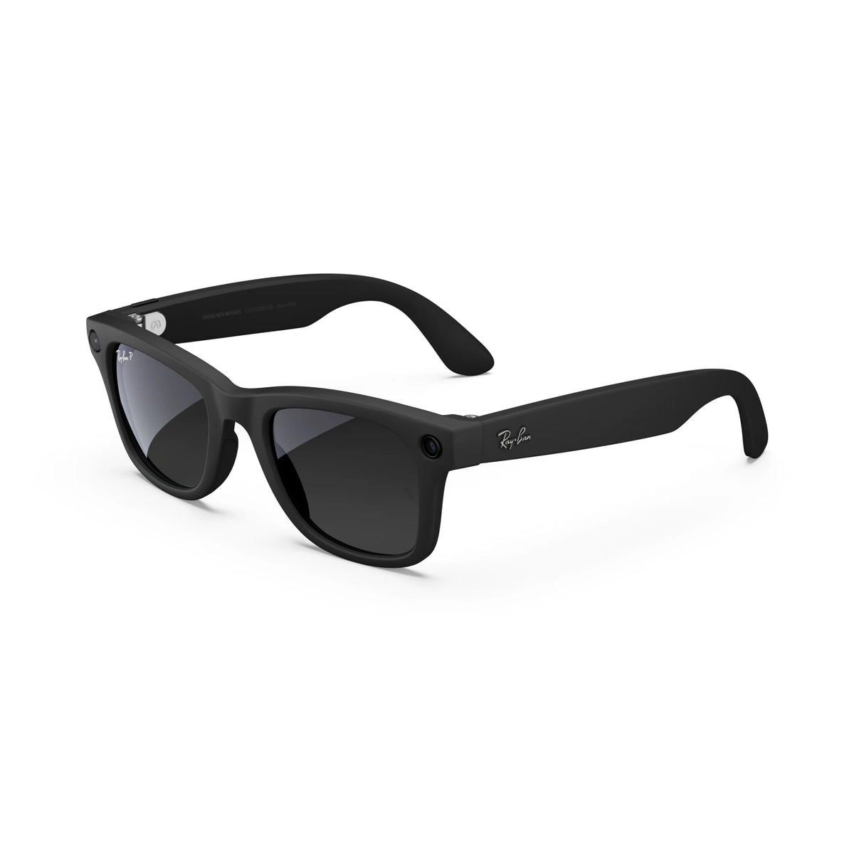 Ray-Ban  (Gen 1), Wayfarer, Matte Black, Polarized Gradient Graphite Lenses | Smart AI Glasses