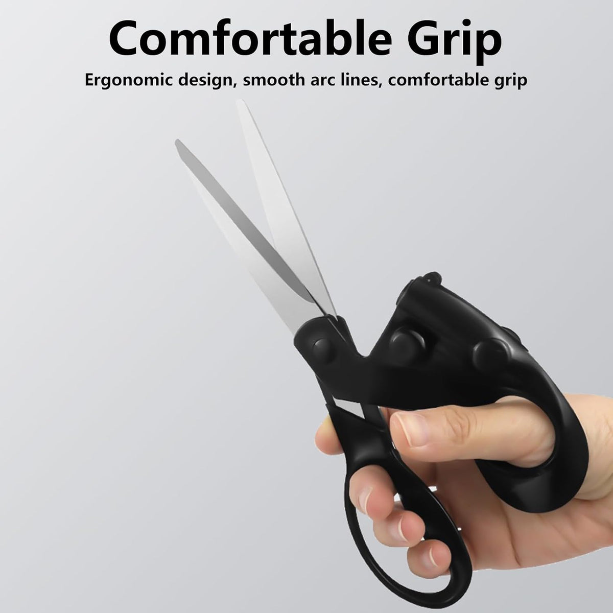Professional Laser Guided Scissors, Multifunctional Sewing Guided Scissors Cuts Straight Fast Guide Scissor Guid Light Scissor for Fabric, Paper, Crafts with Ergonomic Handle & Magnetic Storage