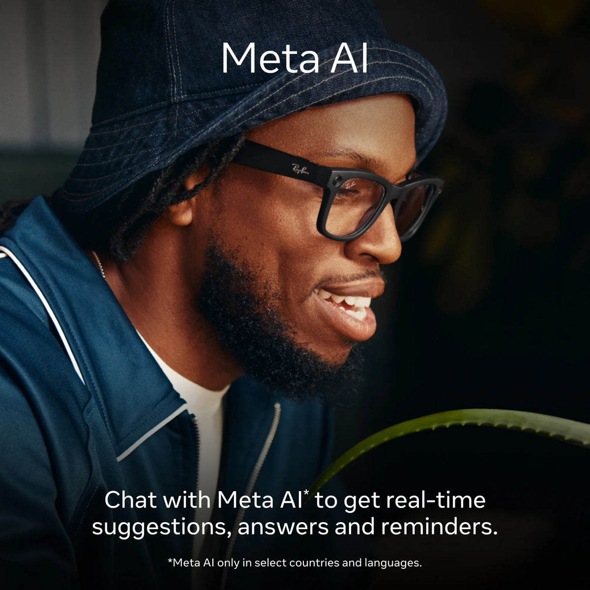Ray-Ban  (Gen 1), Wayfarer, Matte Black, Polarized Gradient Graphite Lenses | Smart AI Glasses